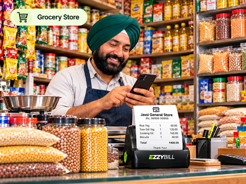 Billing for a grocery store with EZZYBILL